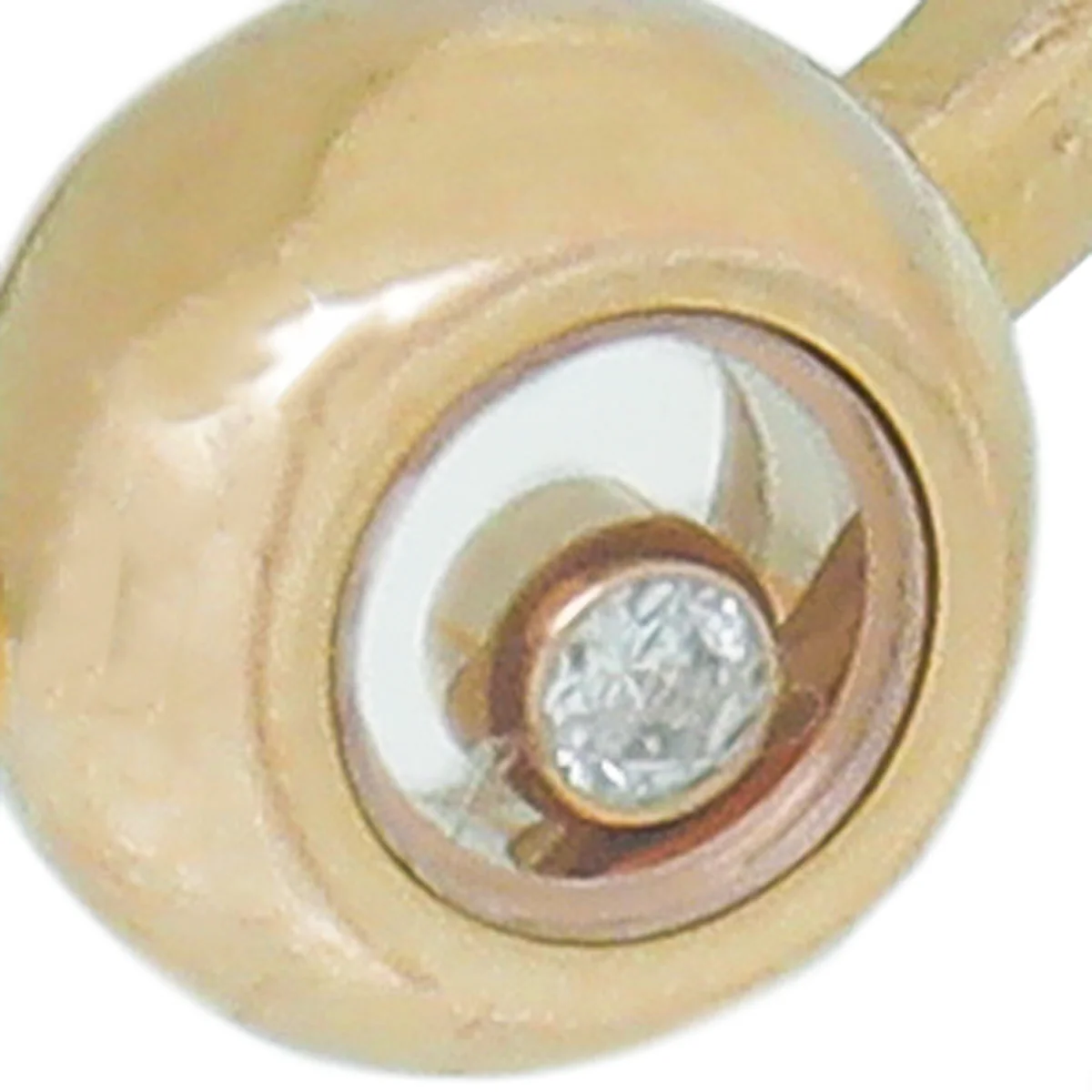 Chopard 18K Rose Gold Diamond Happy Ring