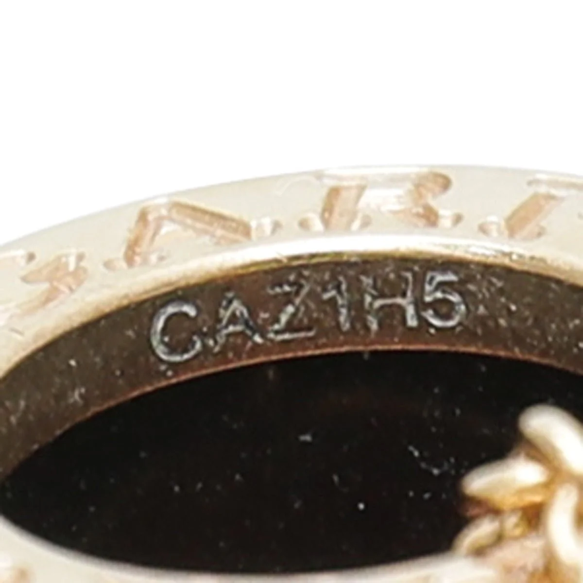 Bvlgari 18K Yellow Gold Black Ceramic B Zero Pendant Necklace