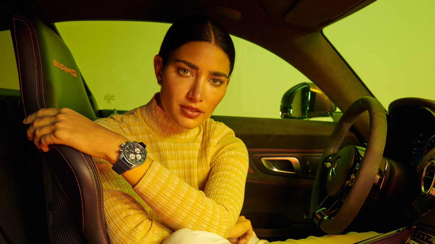 Schaffhausen Pilots watch chronograph top gun edition amg iw377903