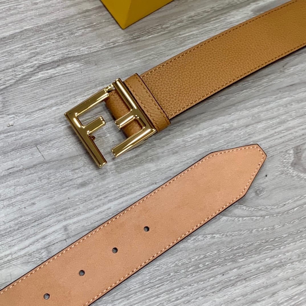 Fendi Leather Belts 1:1 Mirror Version