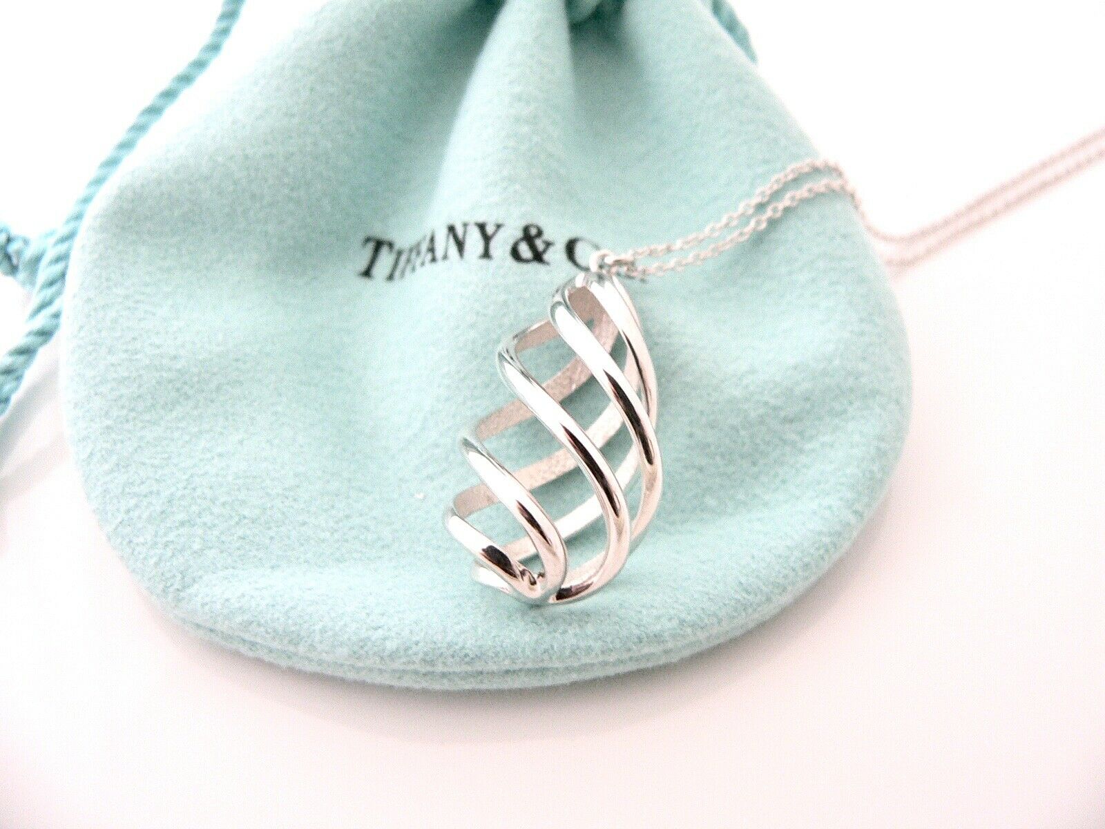 Tiffany & Co Venezia Luce Necklace Pendant Charm Chain Picasso 18 In Love Gift