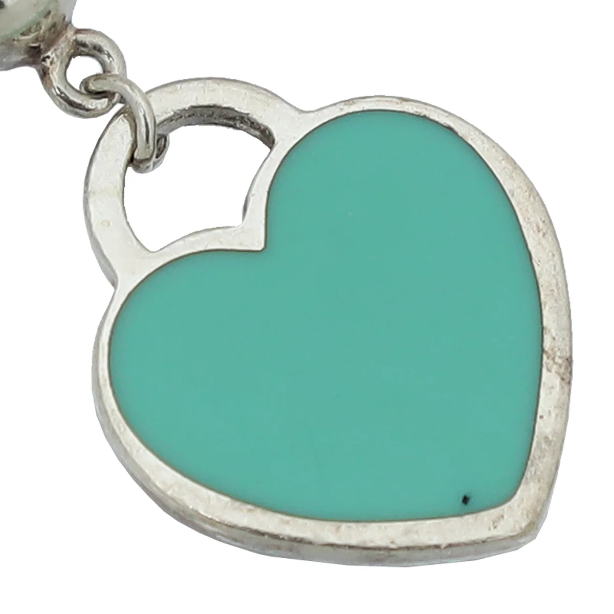 Tiffany & Co Blue Heart Tag Bead Bracelet