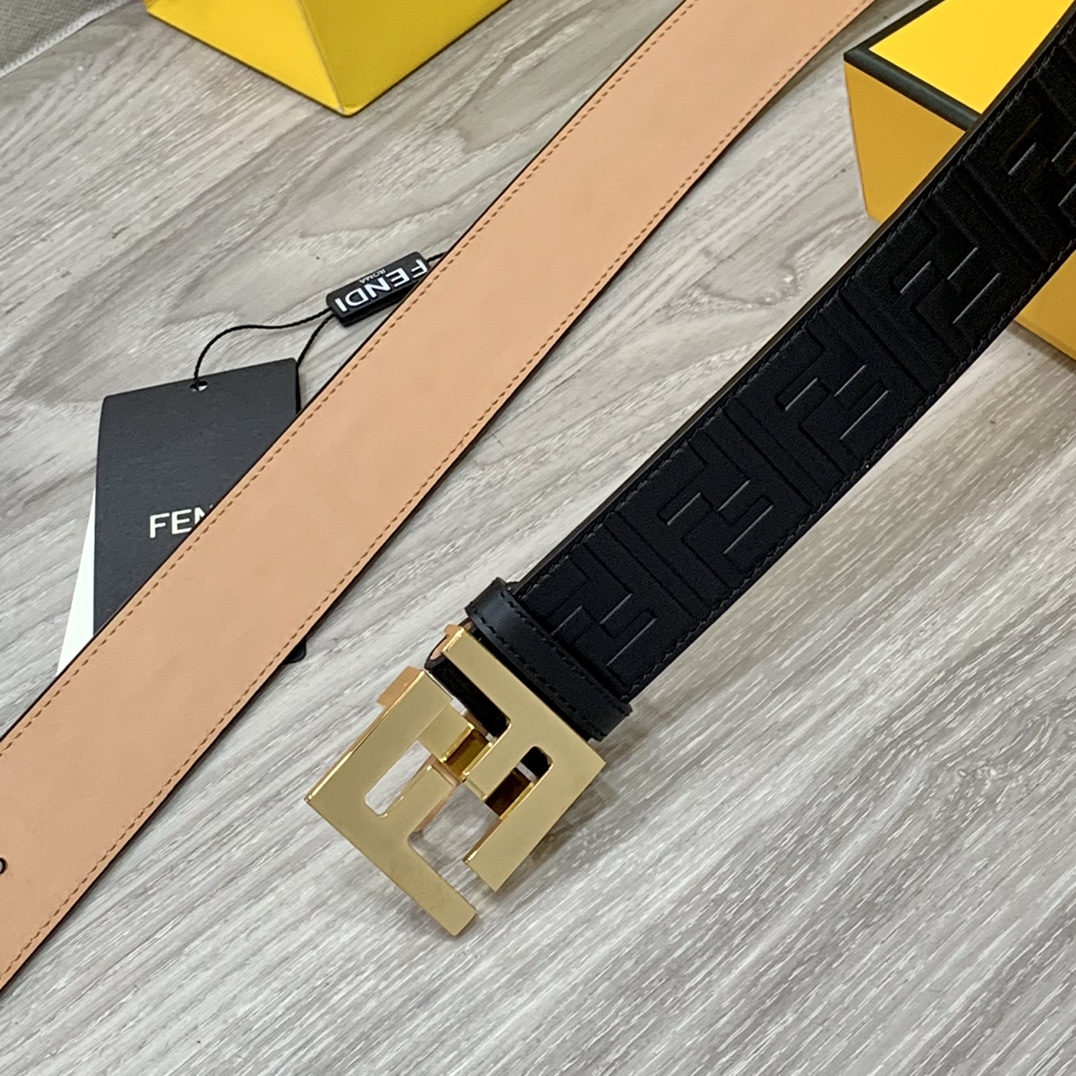 Fendi Leather Belts 1:1 Mirror Version