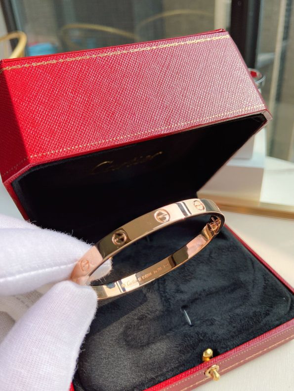 Cartier Love Bracelet Dupe, Gold & White Gold & Rose Gold, No Diamonds