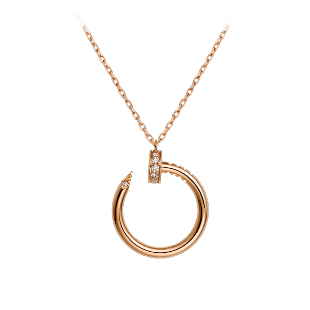 Cartier Juste Un Clou Necklace Pink Gold, Diamonds B7224513