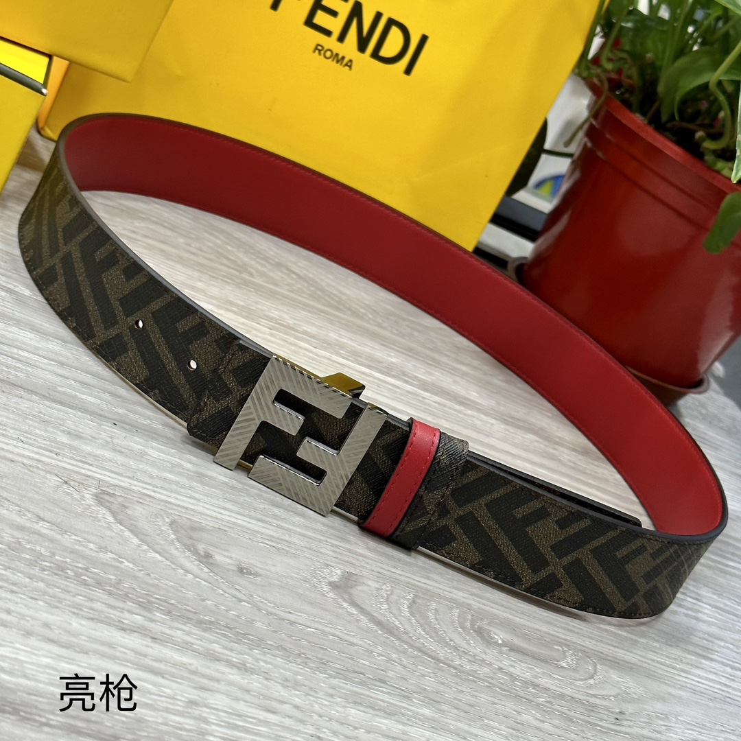 Fendi Leather Belts 1:1 Mirror Version