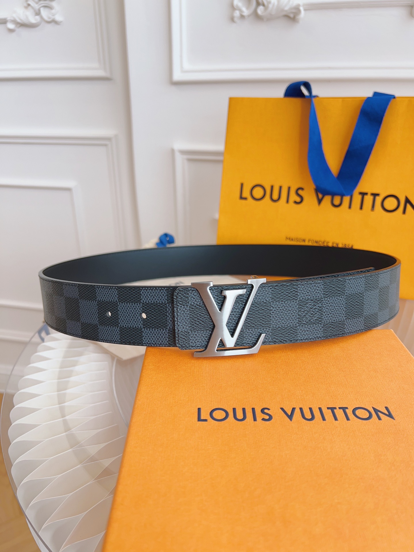 Louis Vuitton LV Leather Belts 1:1 Mirror Version