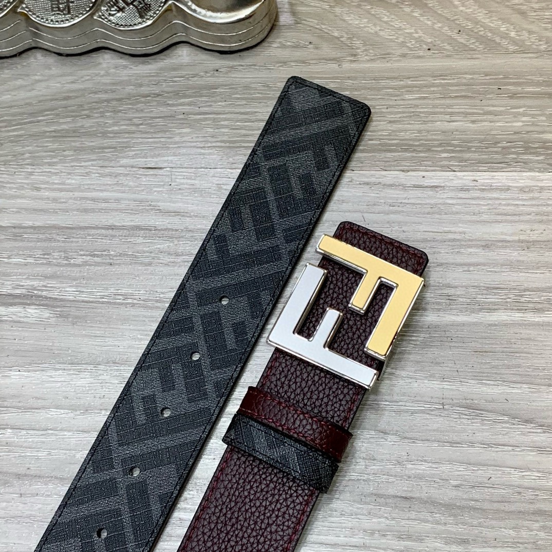 Fendi Leather Belts 1:1 Mirror Version