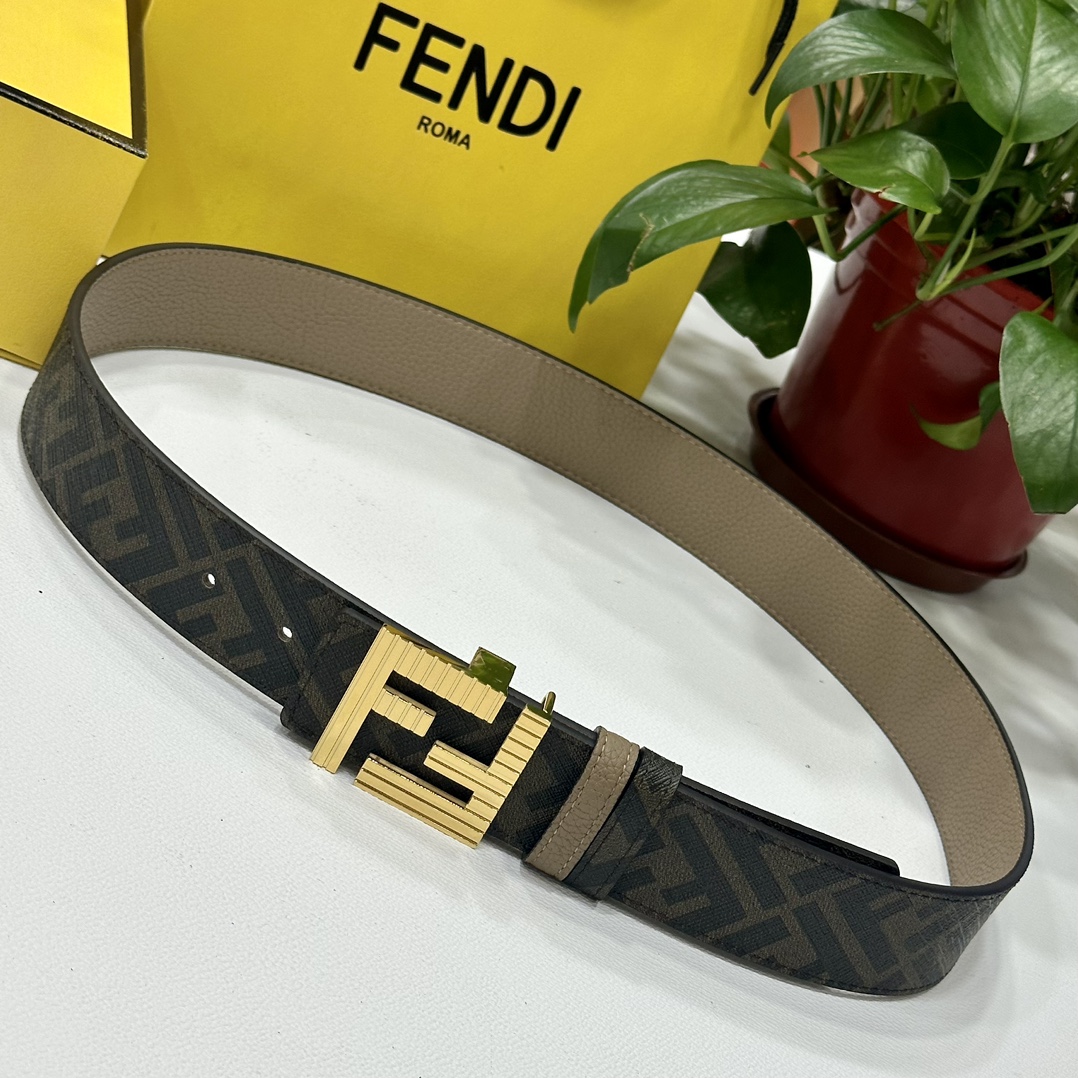 Fendi Leather Belts 1:1 Mirror Version