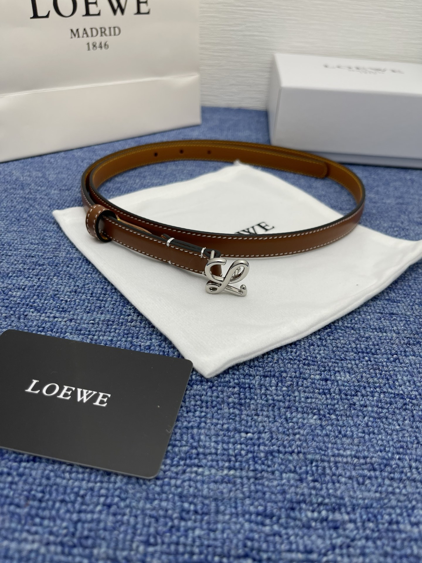 Loewe Leather Belts 1:1 Mirror Version