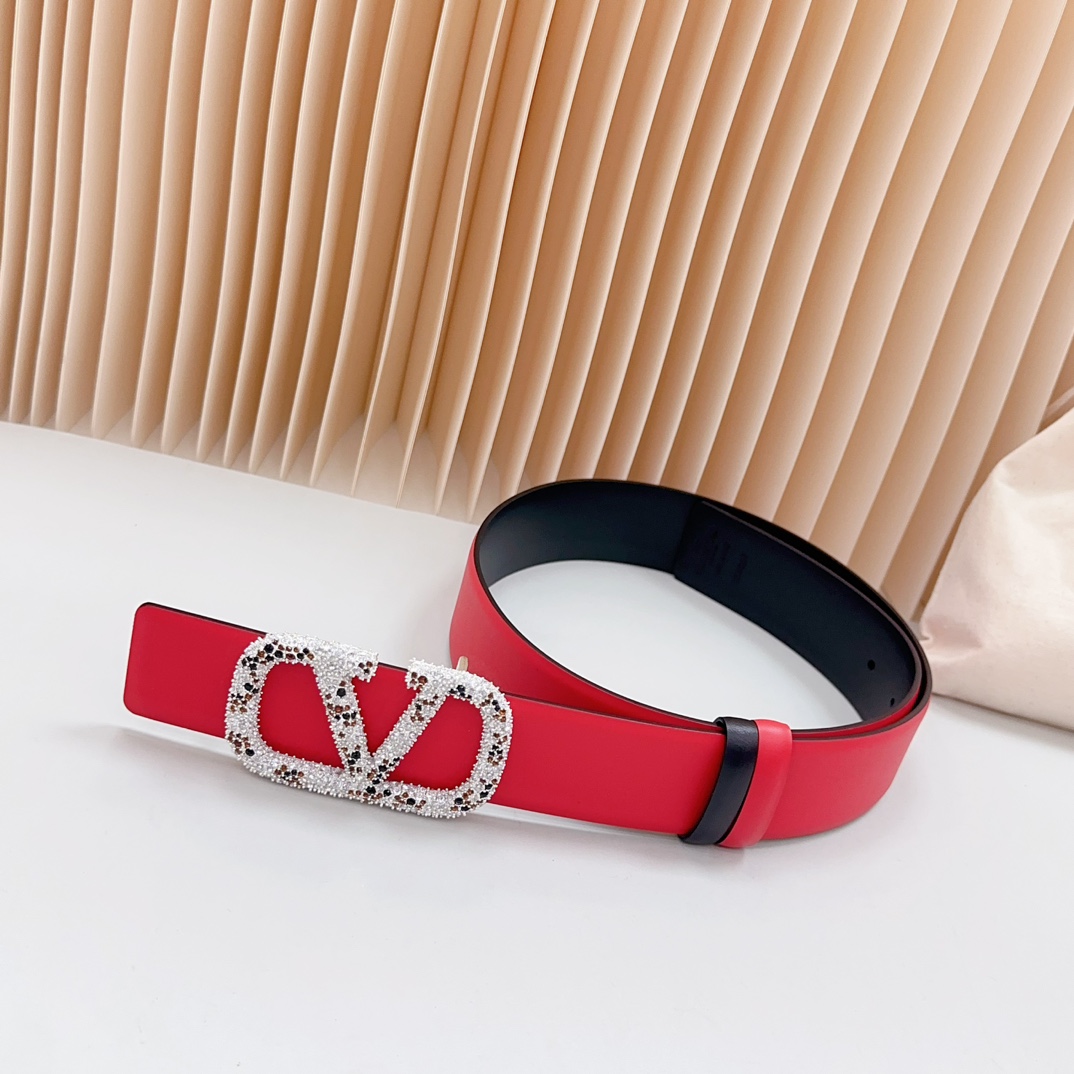 Valentino Leather Belts 1:1 Mirror Version