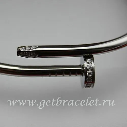 Copy Cartier Juste Un Clou Bracelet White Gold Diamonds B6037915