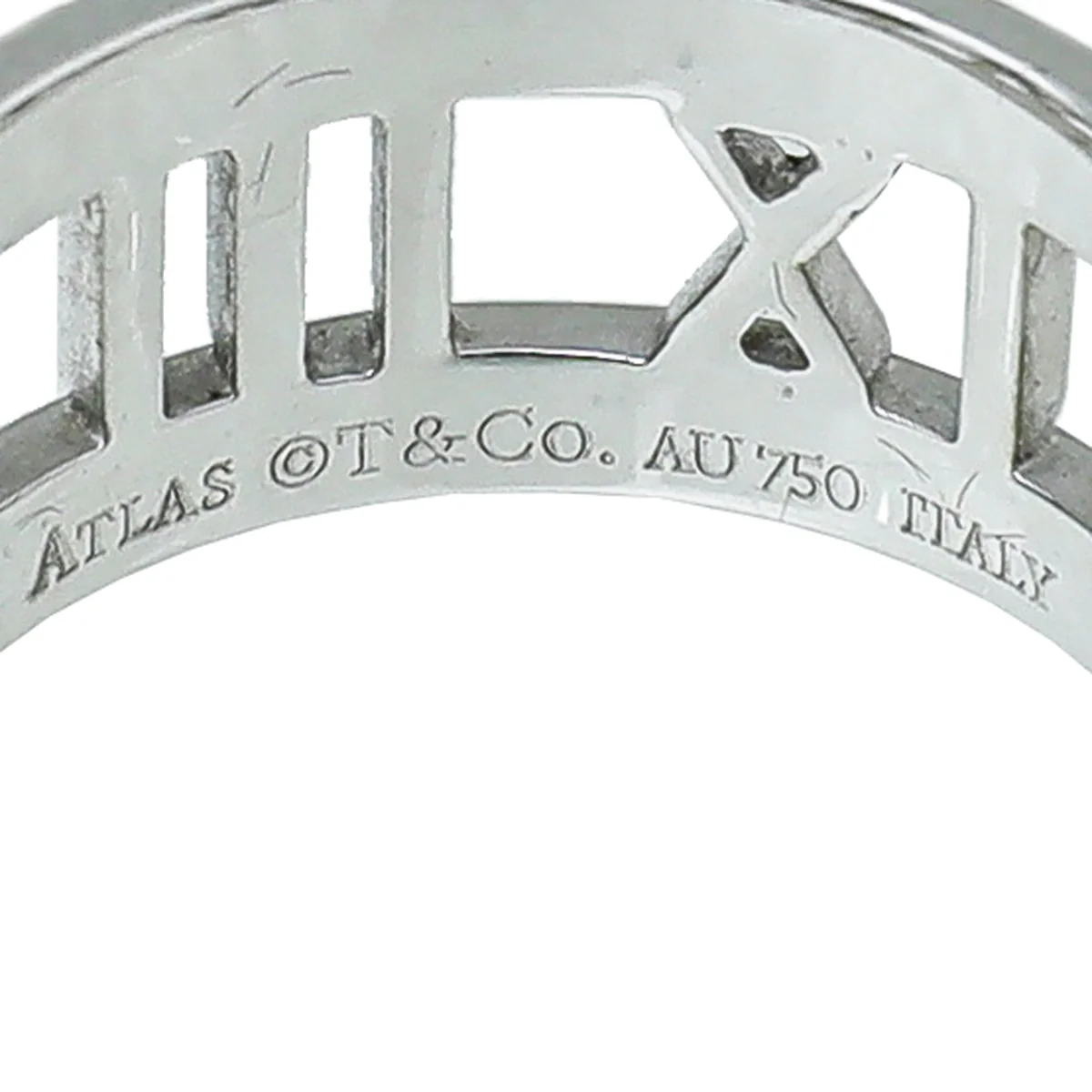 Tiffany & Co 18K White Gold Diamond Atlas Diamond Ring