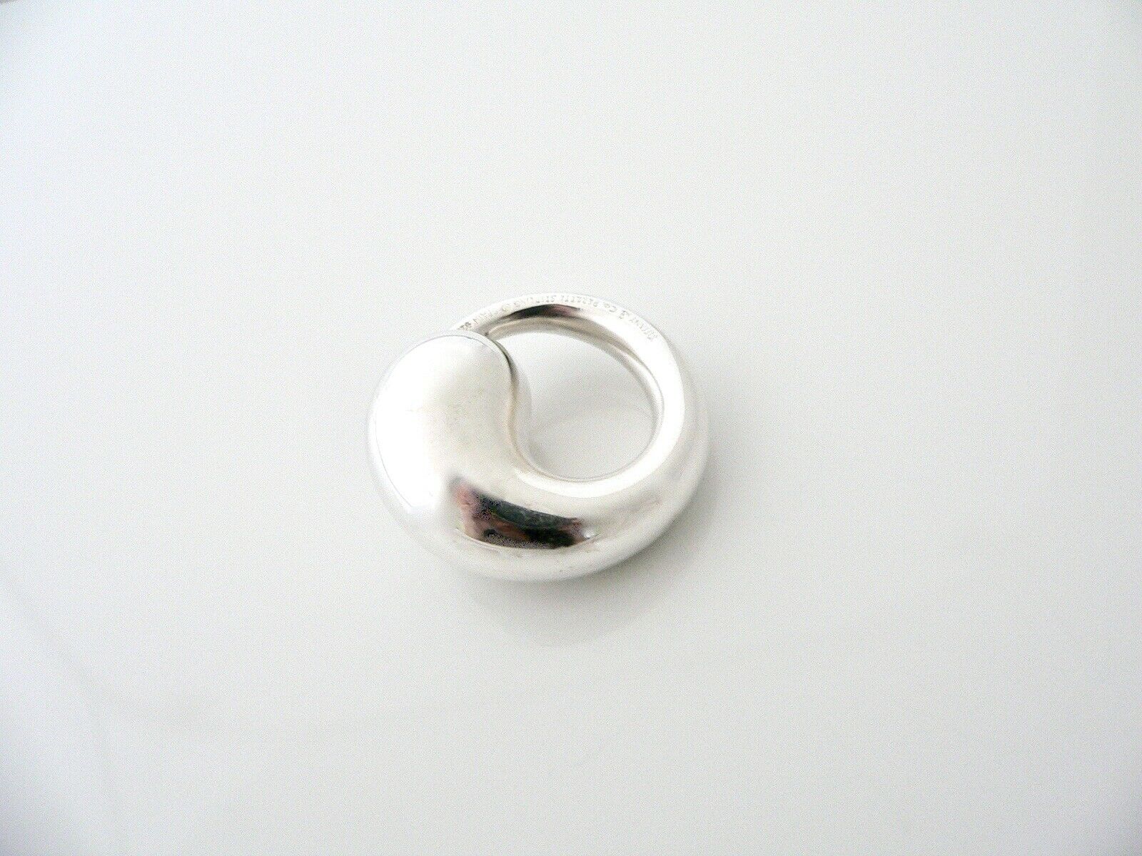 Tiffany & Co Peretti Silver Large 1.4 In Eternal Circle Pendant Charm Love Gift