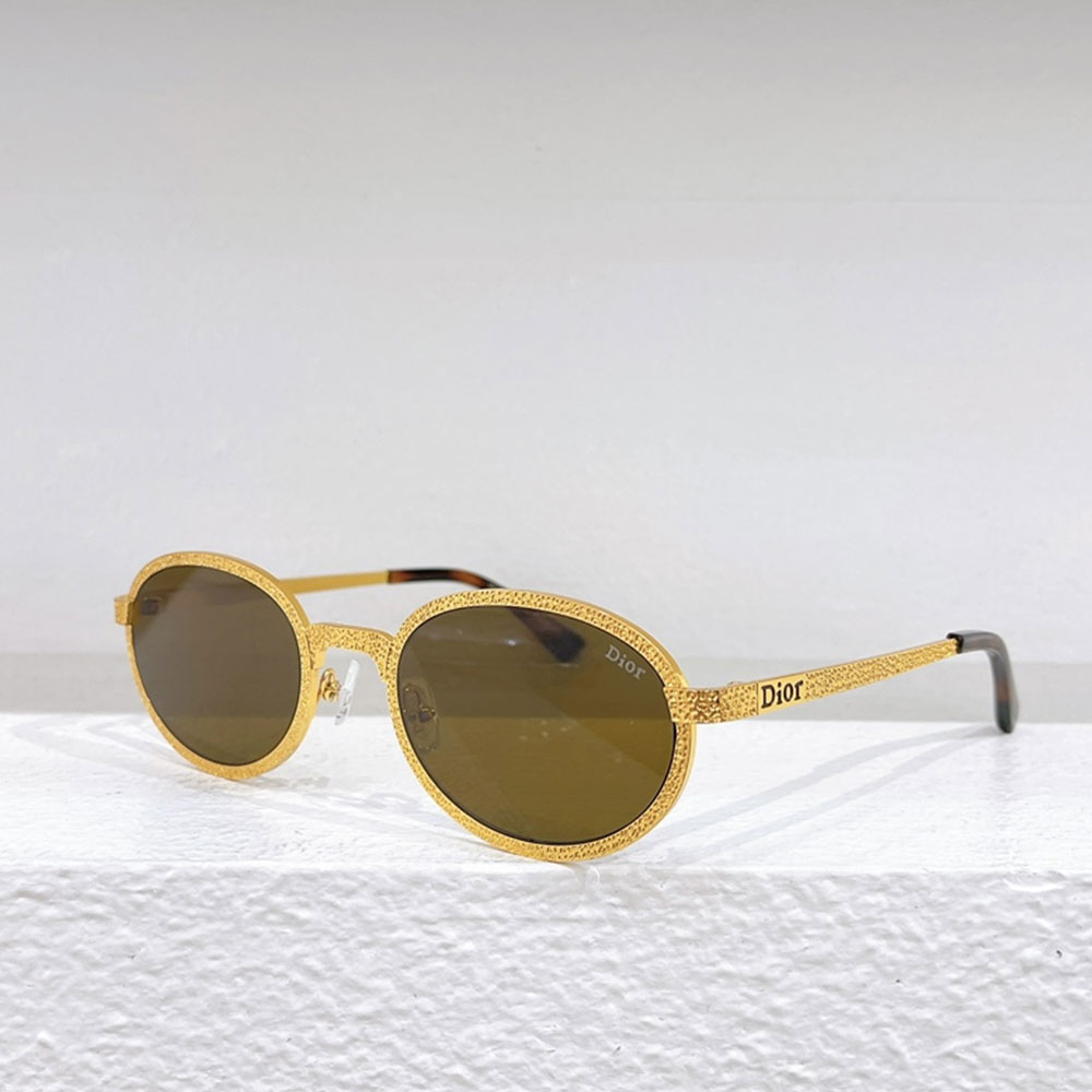 Dior Slim Metal Gold Frame sunglasses Top quality (Replica）
