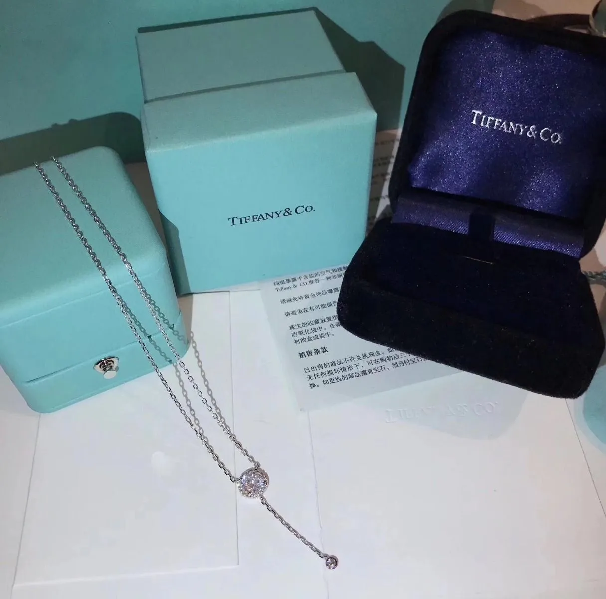 Tiffany Elsa Peretti By The Yard Diamonds Pendant Necklace Price In Toned UK Price