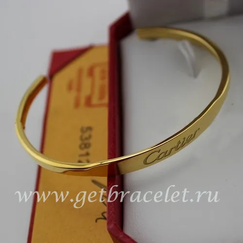 Fake Cartier Yellow Gold Open Bracelet