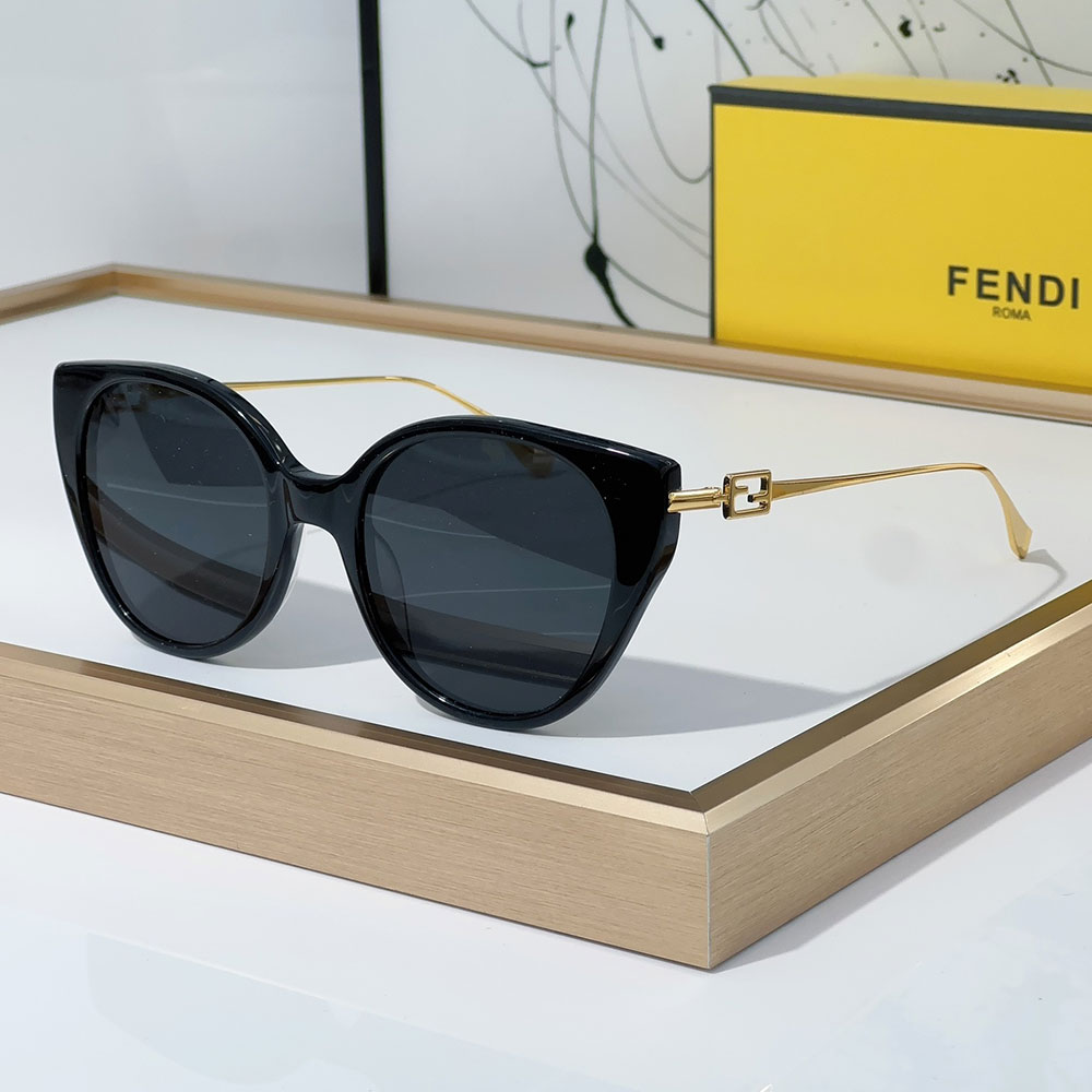 Fendi Slim Metal Mirror legs Sunglasses Top quality （Replica）