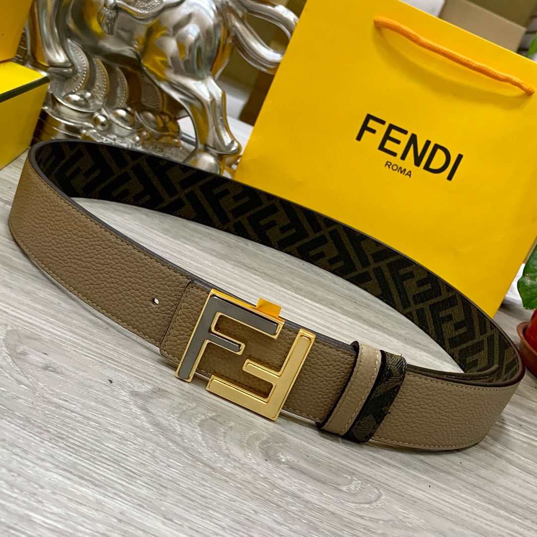 Fendi Leather Belts 1:1 Mirror Version