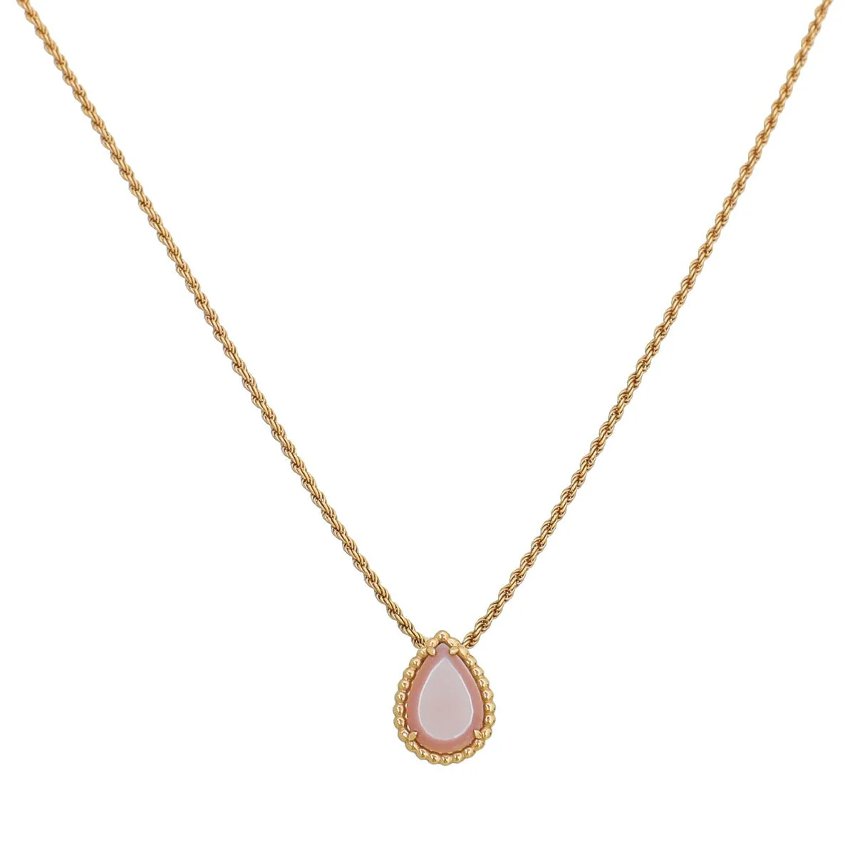 Boucheron 18K Pink Gold MOP Serpent Boheme Pendant Necklace