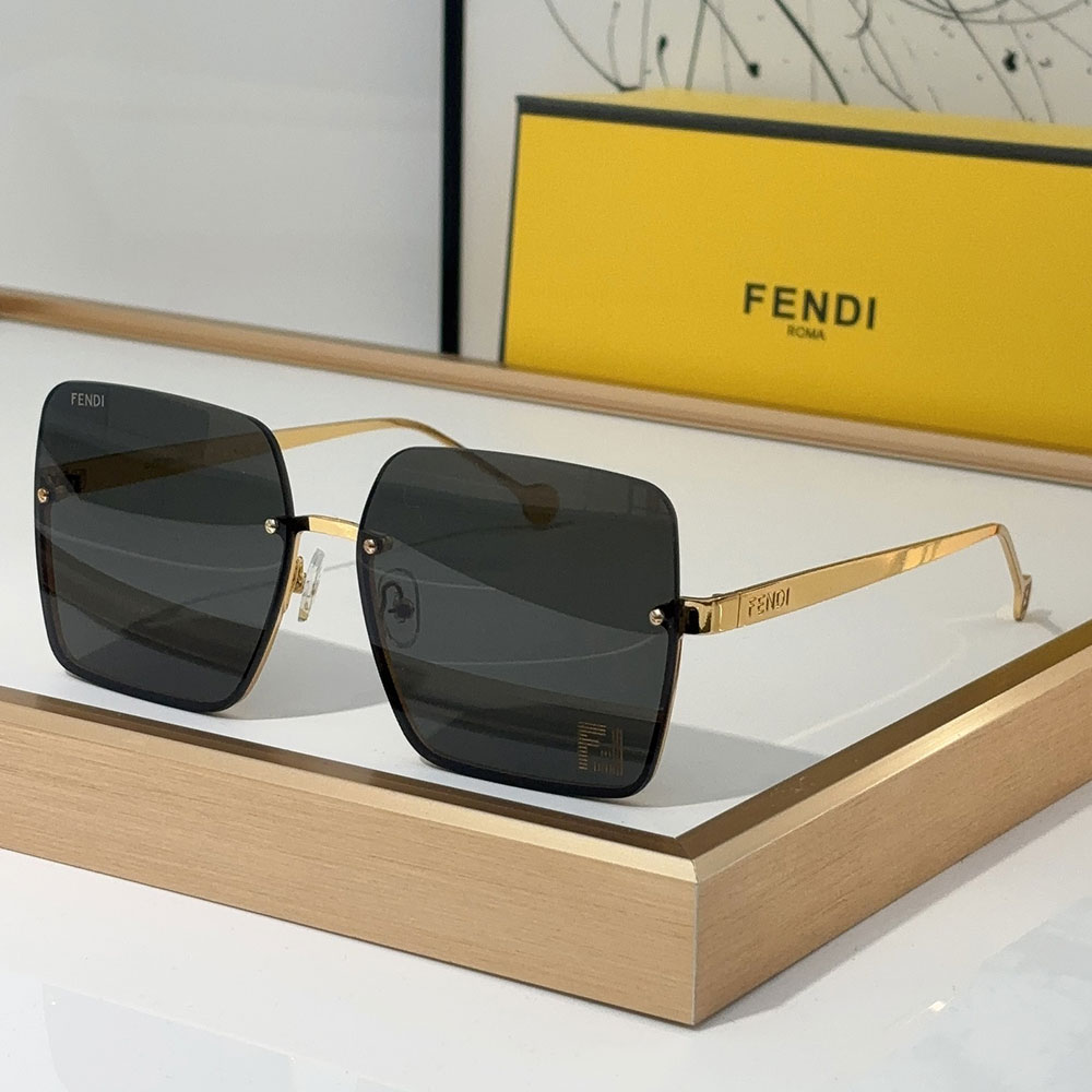 Fendi Butterfly Metal Frame Mirror Sunglasses Top quality （Replica）