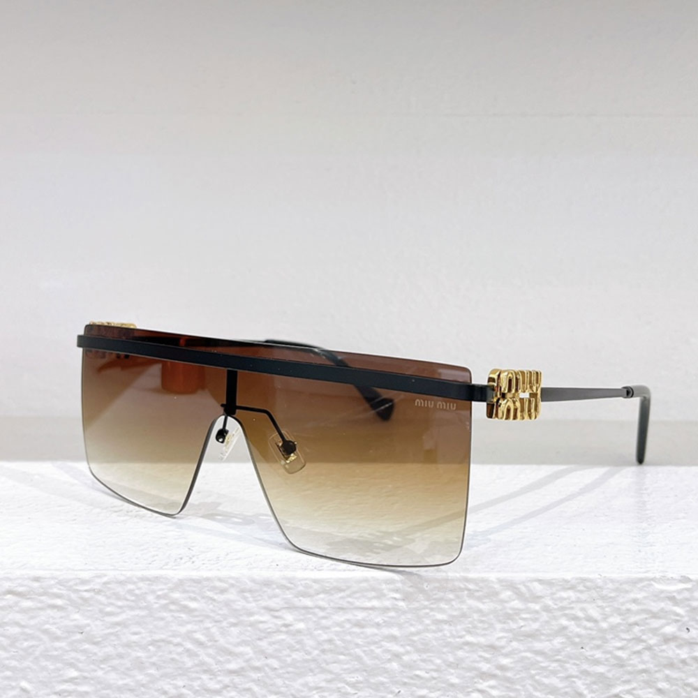 Miumiu  Thin Metal Mirror legs  Sunglasses Top quality （Replica）