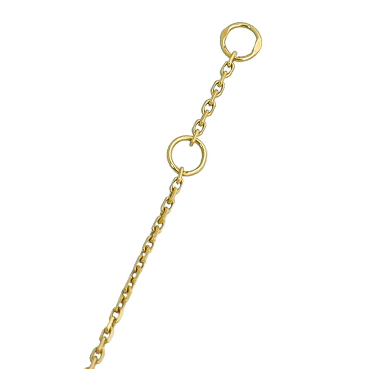 Cartier 18K Yellow Gold Diamond Mop Amulette Bracelet