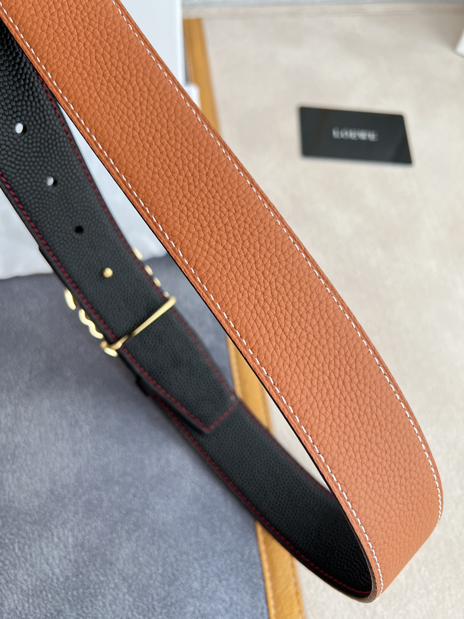 Loewe Leather Belts 1:1 Mirror Version