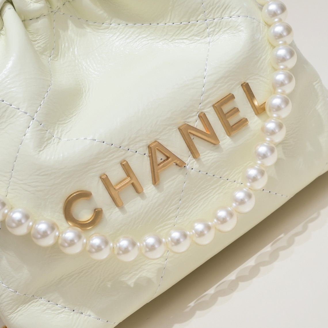 Chanel 22S Trash Bag Mini Pearl Bag Shoulder Bag Handbag