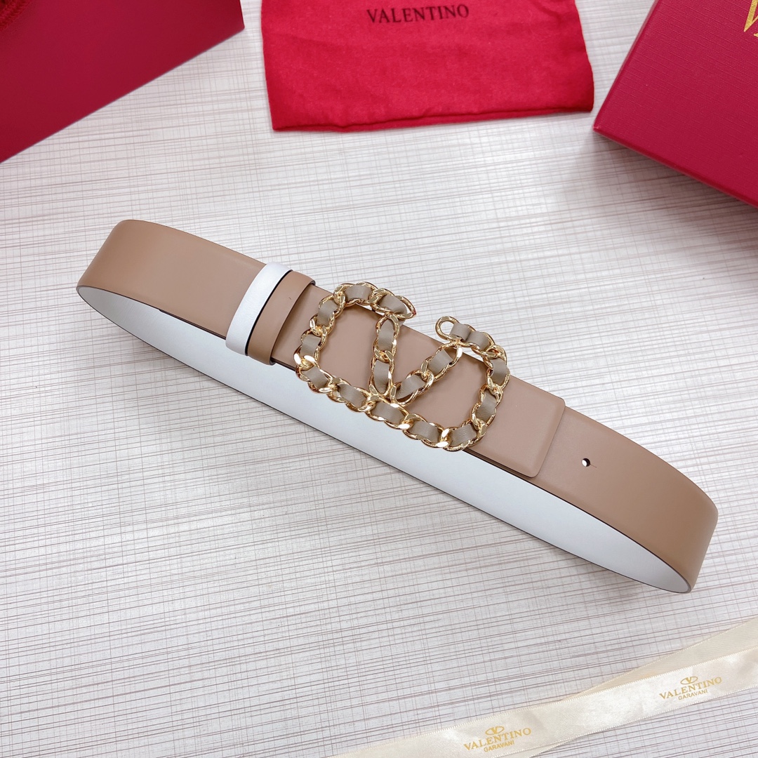 Valentino Leather Belts 1:1 Mirror Version