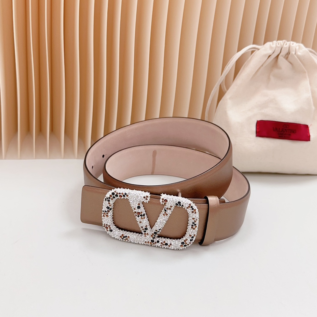 Valentino Leather Belts 1:1 Mirror Version