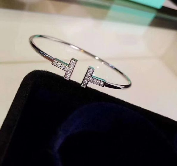 Tiffany T Diamond Wire Bracelet Dupe