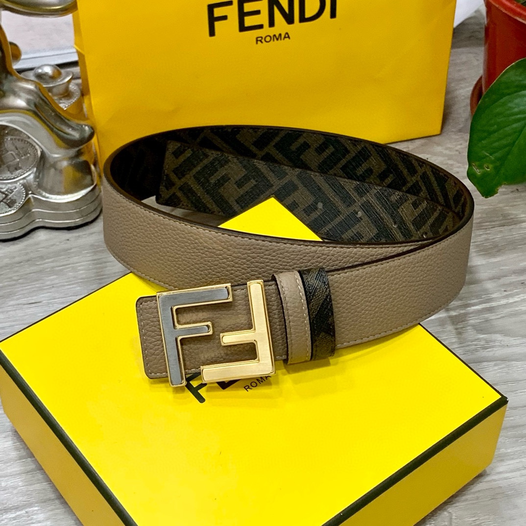 Fendi Leather Belts 1:1 Mirror Version