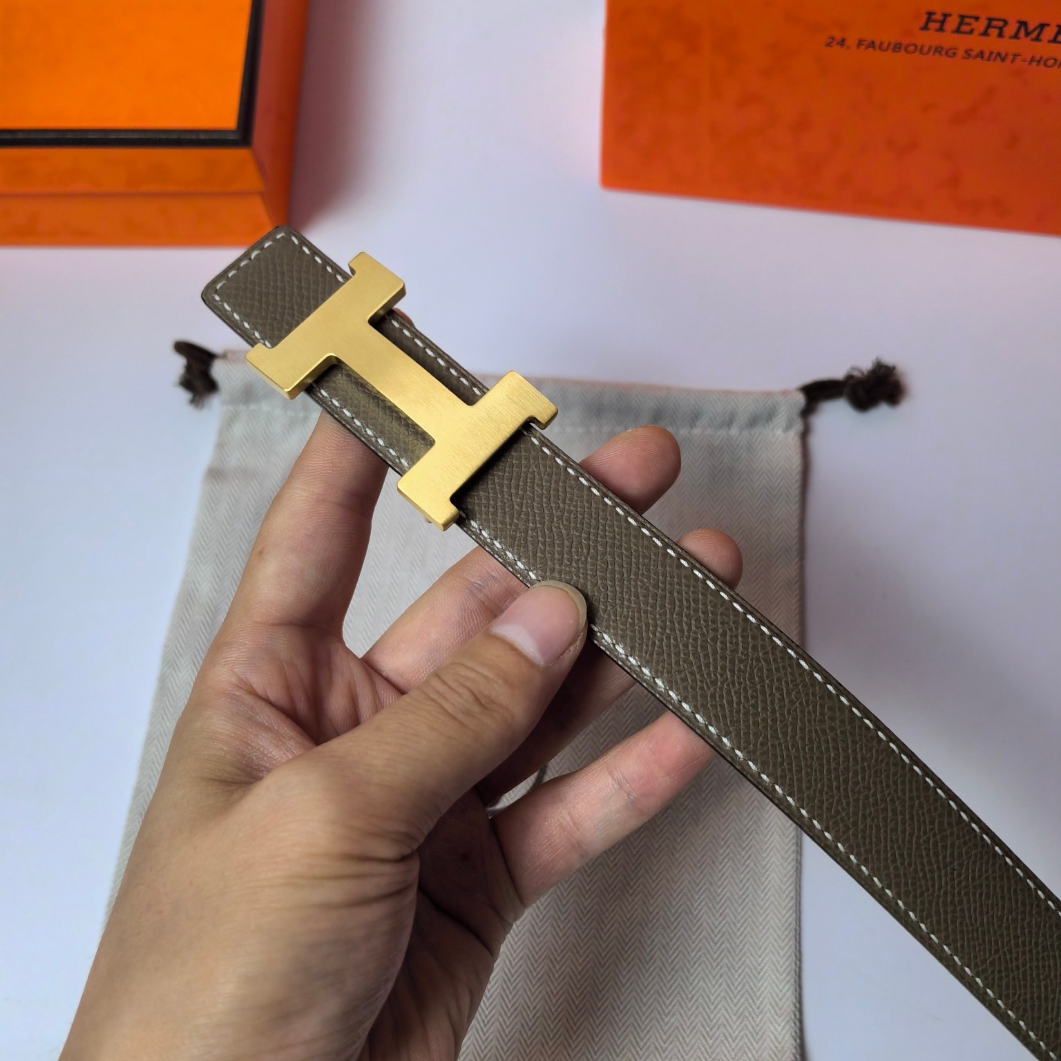 Hermes Leather Belts 1:1 Mirror Version