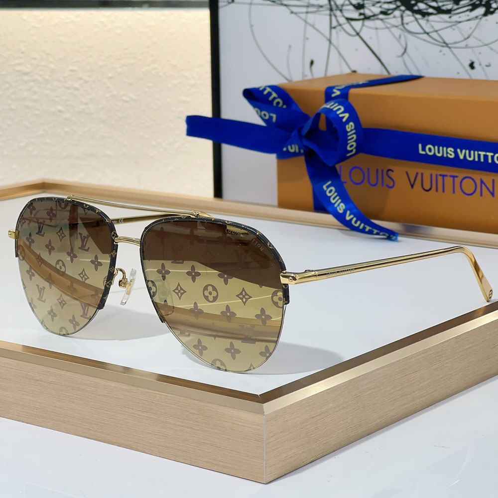 Louis Vuitton LV Frame Logo sunglasses Top quality （Replica）