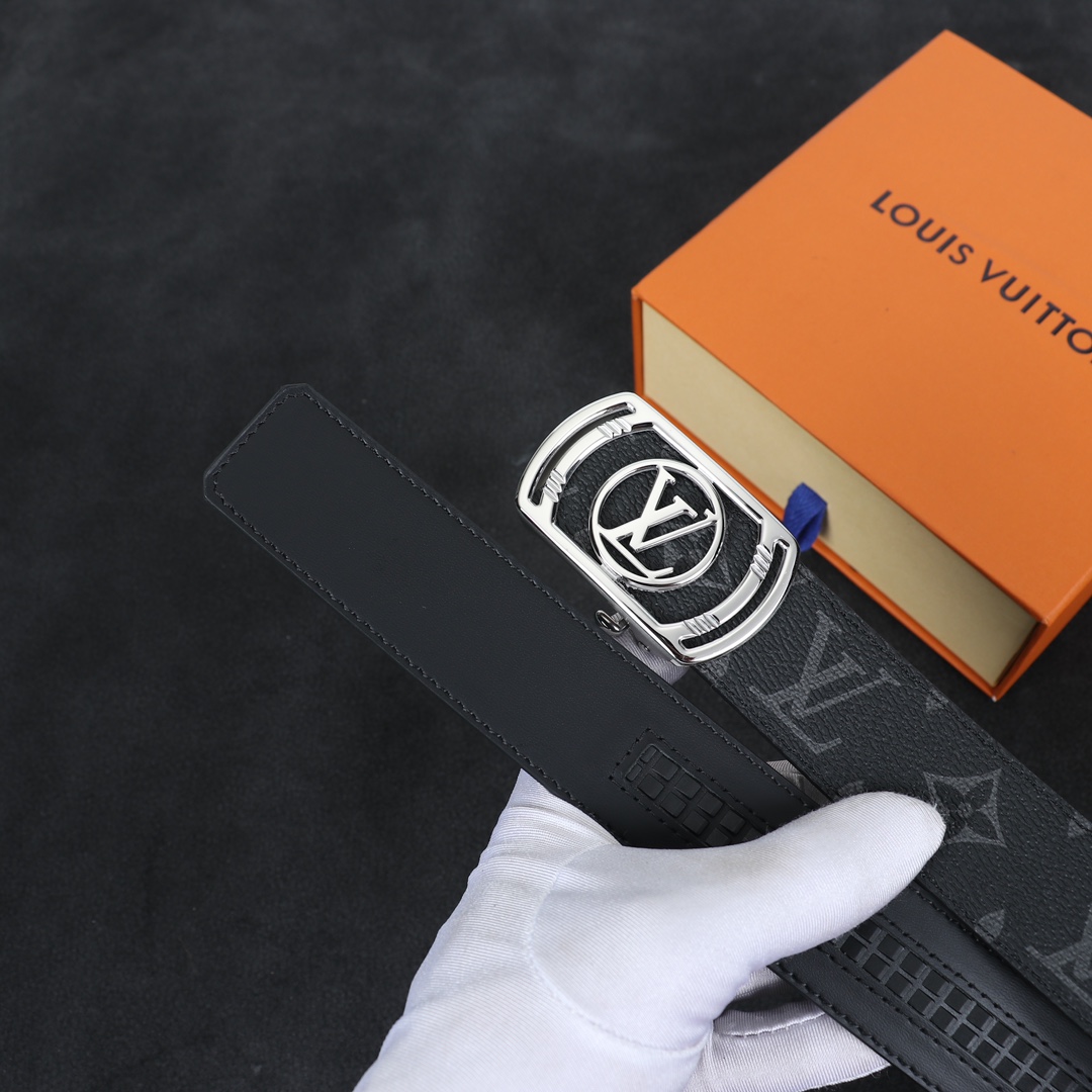 Louis Vuitton LV Leather Belts 1:1 Mirror Version