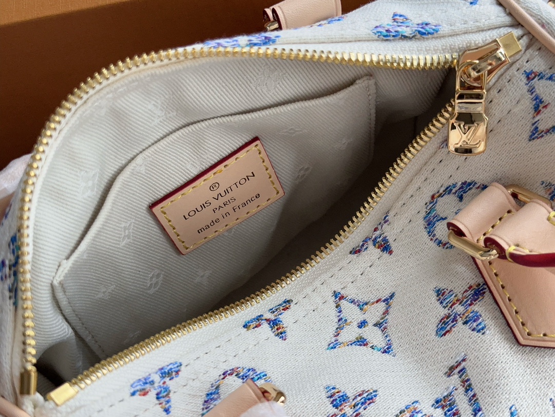 Louis Vuitton LV  Speedy 20 Danim Shoulder Bag Handbag (Replica)