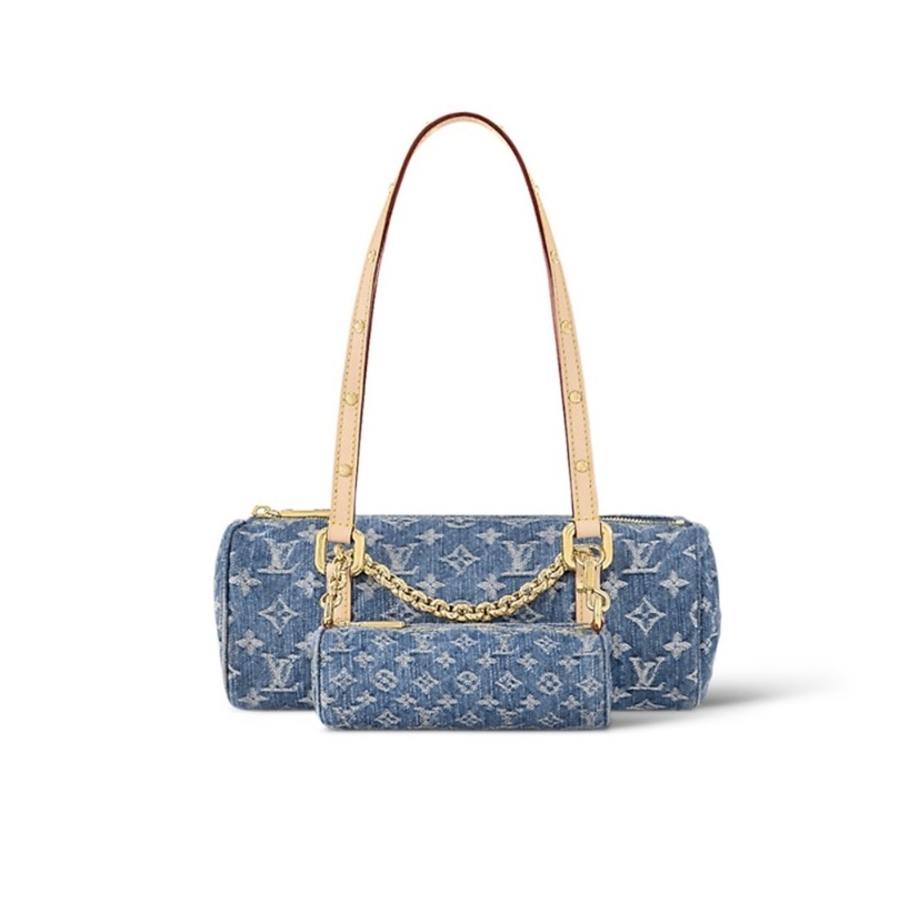 Louis Vuitton LV PAPILLON Denim Handbag Shoulder Bag(Replica)