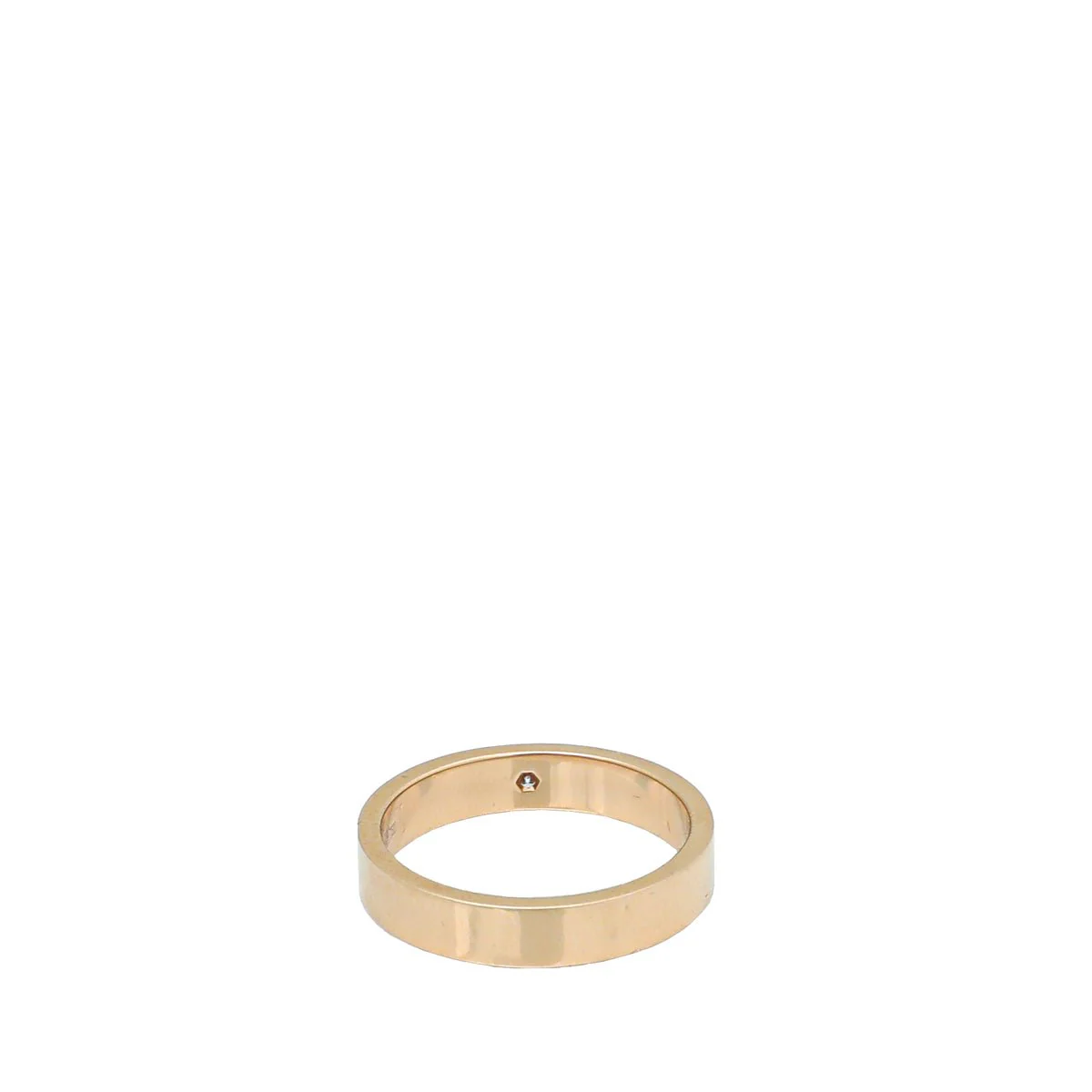 Cartier 18K Pink Gold Diamond C De Cartier Wedding Band Ring 56