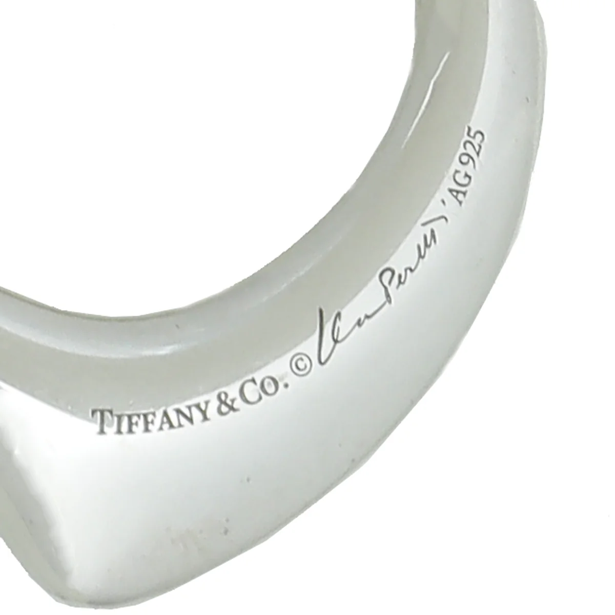 Tiffany & Co Sterling Silver Elsa Peretti Open Heart Mesh Necklace