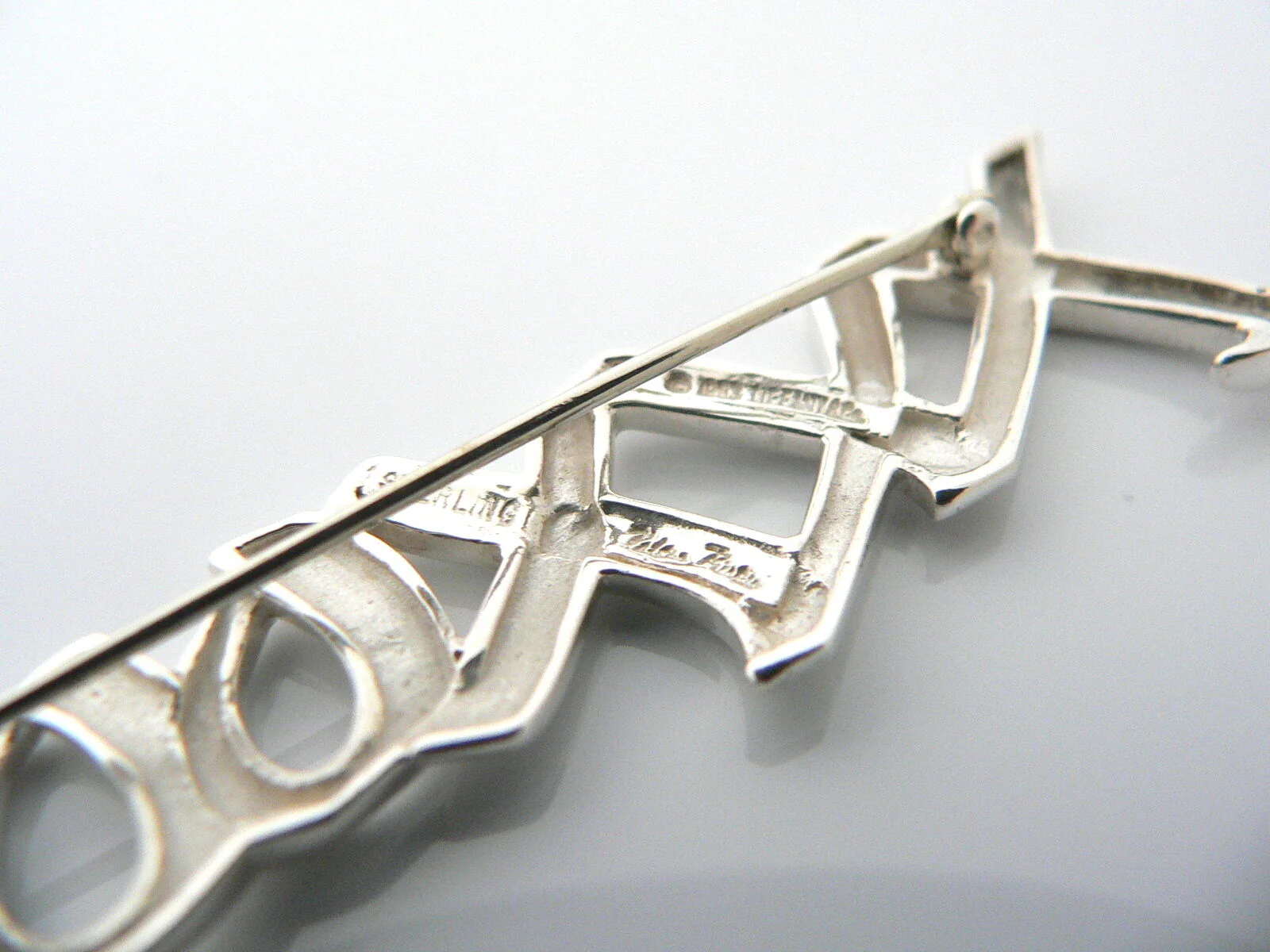 Tiffany & Co Silver Picasso XO Love Kisses Brooch Pin Large 2.75 In Hugs Gift