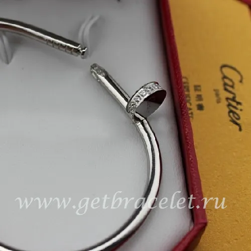 Copy Cartier Juste Un Clou Bracelet White Gold Diamonds B6037915