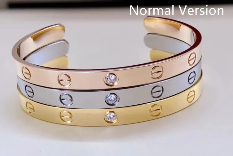 Cartier Semi-Open Love Bracelet With 1 Diamonds Yellow Gold/White Gold/Rose Gold