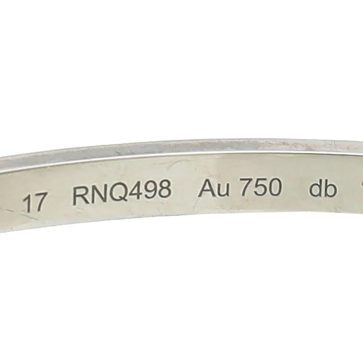 Cartier 18K White Gold Love Small Bracelet 17