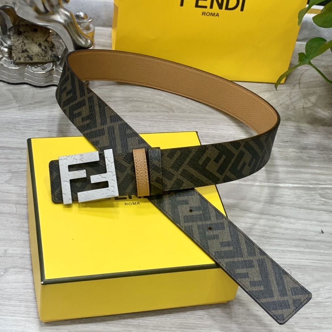 Fendi Leather Belts 1:1 Mirror Version