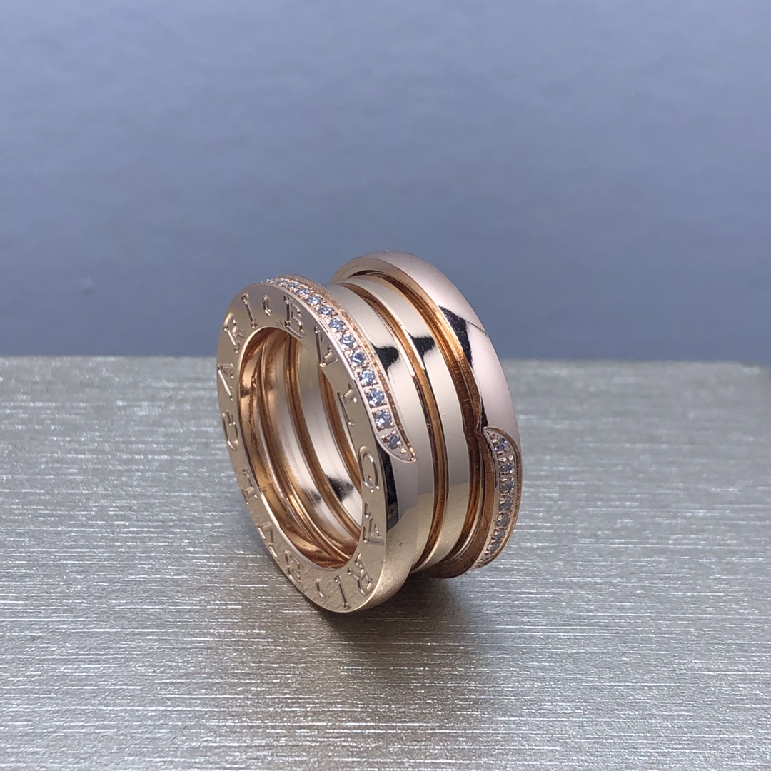 Bvlgari B.ZERO1 RING, White Gold,Rose Gold