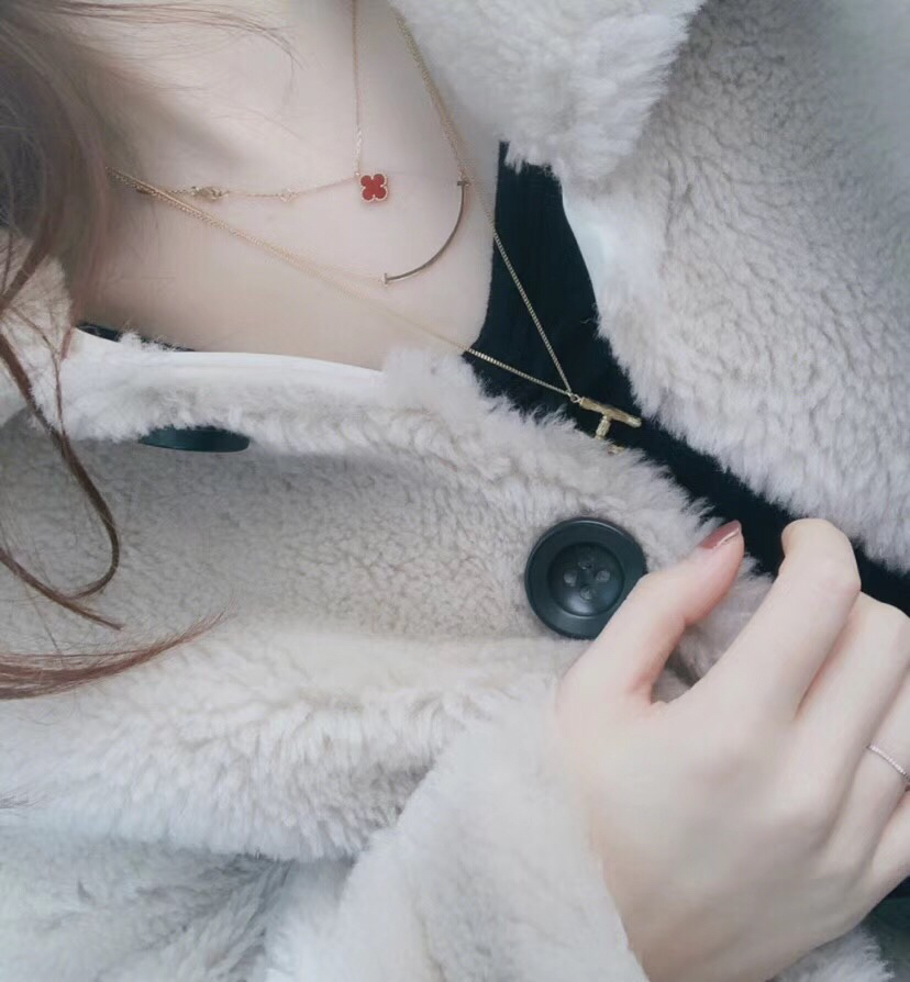 Van Cleef & Arpels Mini Clover Necklace, Sweet Alhambra pendant, Various colors available