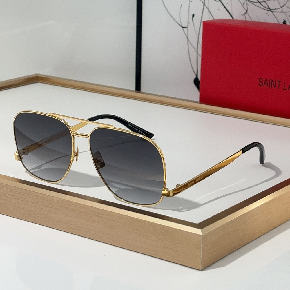 Saint Laurent YSL Metal Oval Sunglasses Top Quality（Replica）