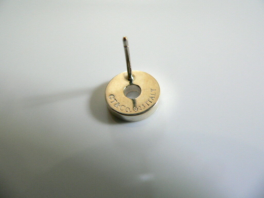 Tiffany & Co Silver 1837 Circle Earrings Studs Gift Love Statement Classic