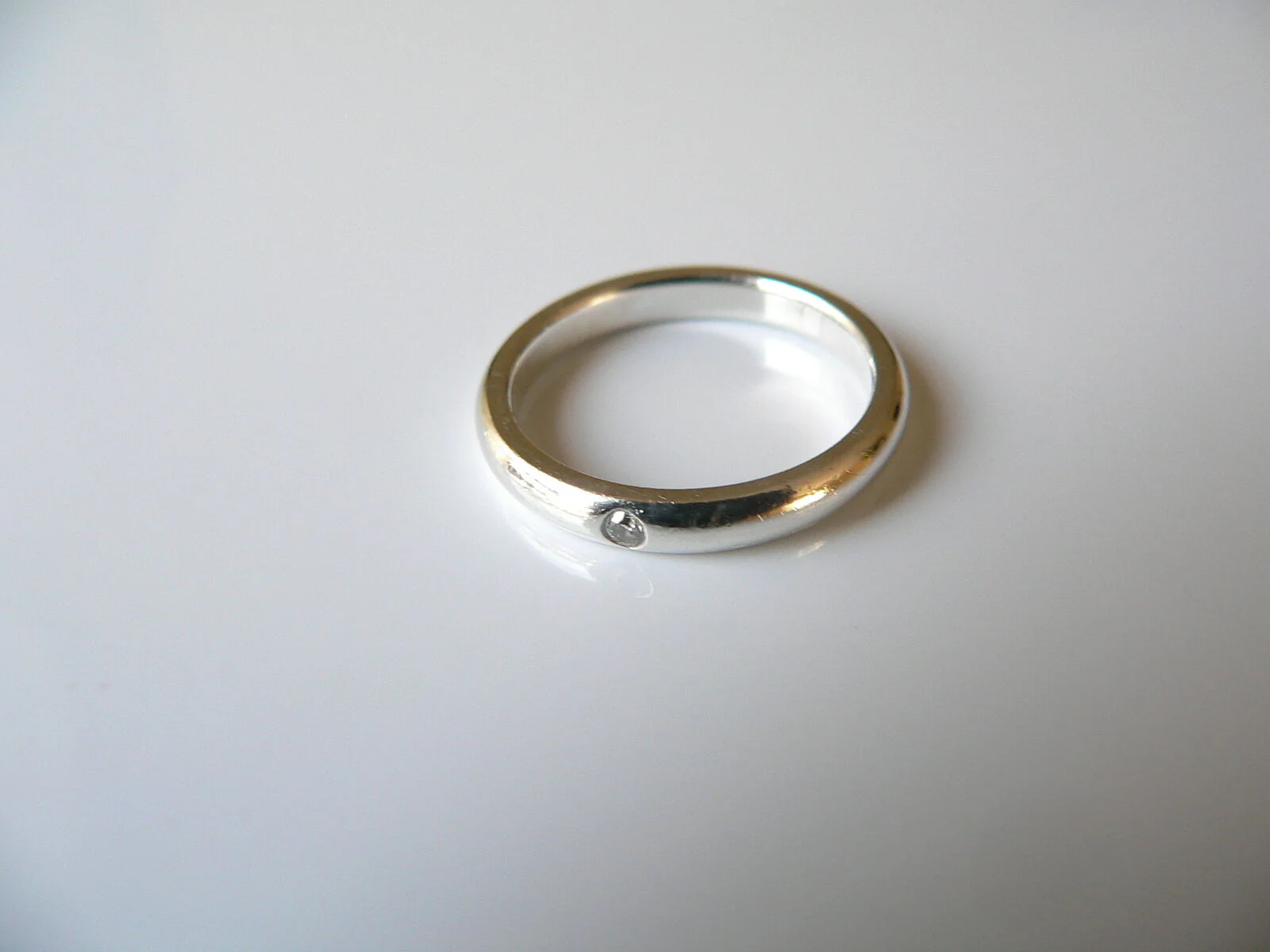 Tiffany & Co Diamond Ring Silver Peretti Stacking Band Sz 5 Gift Love Statement